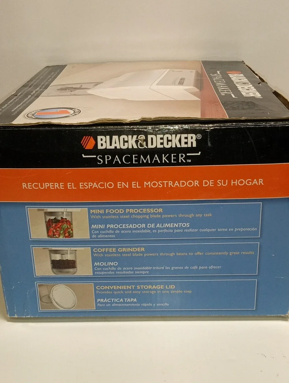 BLACK & DECKER Spacemaker CG800WM Under-Cabinet Grinder/Chopper White 4oz